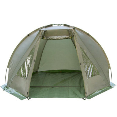 Carp Fishing Bivvy Day Tent Shelter 1-2 Man Lightweight Waterproof - Pukkr