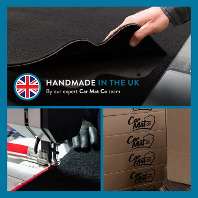 thumbnail image 2 of Renault Clio 2005-2009 Tailored Car Floor Mats – Blue Trim Edge, Front & Rear, Carpet 2 of 3