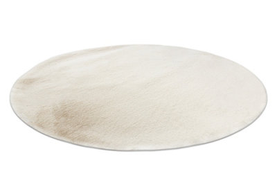 Carpet BUNNY circle ivory IMITATION OF RABBIT FUR circle 200 cm