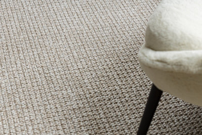 Carpet CASABLANCA LOOP beige, loop, soft  400x400 cm