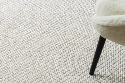 Carpet CASABLANCA LOOP white / beige loop, soft  400x400 cm