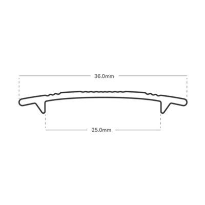Carpet Cover Strip Black Long 9ft / 2.7metres Carpet To Carpet Threshold Bar Trim