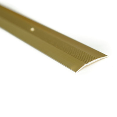 Carpet Cover Strip Gold 3ft / 0.9metres Long Carpet To Carpet Threshold Bar Trim