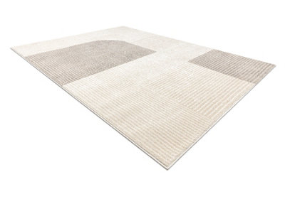 Carpet FUSION 0805 cream / beige - Geometric, modern, abstract  120x170 cm