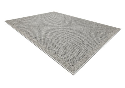 Carpet ORIGI 3667 grey - flat-woven SISAL string 233x330 cm