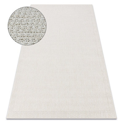Carpet ORIGI 3737 cream - Frame flat-woven SISAL string 272x370 cm