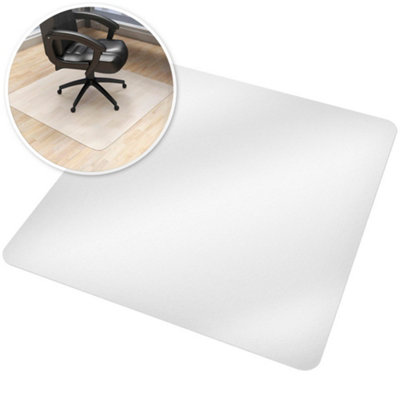 Carpet Protector - office chair floor protection mat, slip-resistant - white