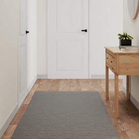 Carpet Runner for Living room, Dining room, Kitchen, Hallway, Laundry room Grey 80x180 cm