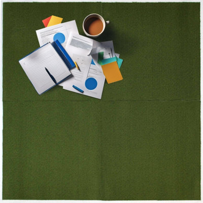 Carpet Tiles Heavy Duty 20pcs 5SQM Commercial Office Home Shop Retail Flooring in Dark green