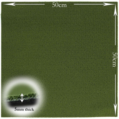 Carpet Tiles Heavy Duty 20pcs 5SQM Commercial Office Home Shop Retail Flooring in Dark green - 3