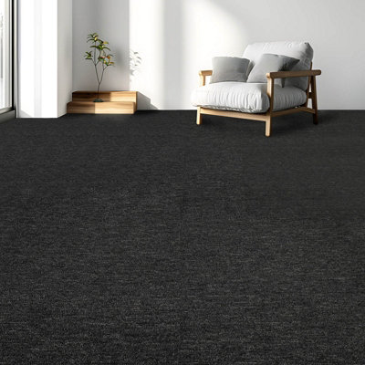 Carpet Tiles Heavy Duty 20pcs 5SQM in Anthracite Commercial Office Home