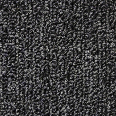 Carpet Tiles Heavy Duty 20pcs 5SQM in Anthracite Commercial Office Home Shop Retail Flooring