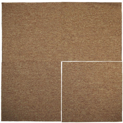 Carpet Tiles Heavy Duty 20pcs 5SQM in Beige Commercial Office Home Shop Retail Flooring - 6