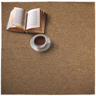Carpet Tiles Heavy Duty 20pcs 5SQM in Beige Commercial Office Home Shop Retail Flooring - 9