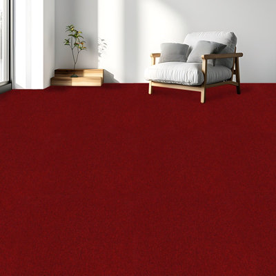 Carpet Tiles Heavy Duty 20pcs 5SQM in Red Commercial Office Home Shop Retail Flooring - 3
