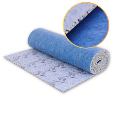 Carpet Underlay - 11mm Thick - High-Density PU Flooring Underlay Foam Roll - 15.07m² - Heat & Sound Insulation for Living Areas