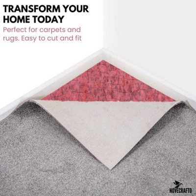 Carpet Underlay - 9mm Thick - High-Density PU Flooring Underlay Foam ...