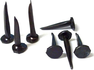 Carpet Upholstery Tacks Fine Blued Black Cut Tack Nails Pins 13mm Strong Durable Rust Resistant Furniture DIY Projects x50