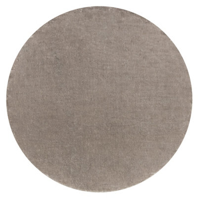 Carpet VISCO circle silver 3 plush, IMITATION OF RABBIT FUR  circle 120 cm