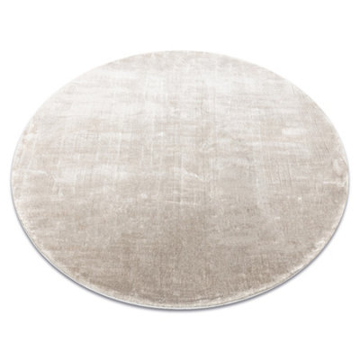 Carpet VISCO circle silver 3 plush, IMITATION OF RABBIT FUR  circle 120 cm