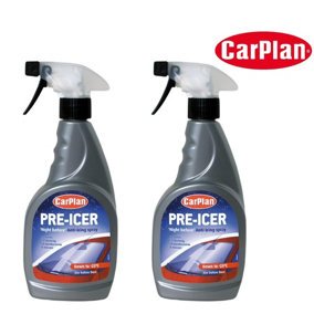 CarPlan Blue Star Pre-Icer Trigger Spray - 500mL x2 Freeze Treatment 1 Litre 1L