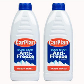 CarPlan Blue Star Ready Mixed Antifreeze & Coolant - 1L x 2