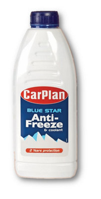 CarPlan BSA001 Blue Star Antifreeze & Coolant Concentrate Down To -36C 1L x 12