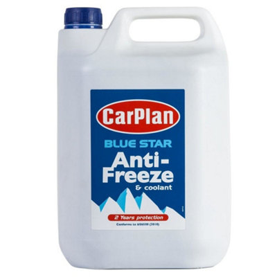 CarPlan BSA001 Blue Star Antifreeze & Coolant Concentrate Down To -36C 5L x 2