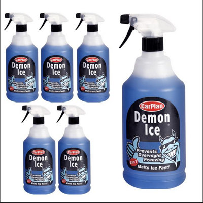 CarPlan Car Windscreen De Icer Prevents Freezing 6x 1L Trigger Spray 6 Litres