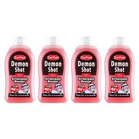 CarPlan Concentrated Screen Wash Booster Cherry Scented De-Icer -65C 4x 500mL