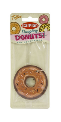 CarPlan Dangling Donuts Air Freshener Toffee Fragrance Scented Car Home Office