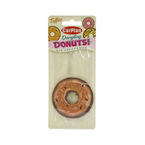 CarPlan Dangling Donuts Air Freshener  - Toffee x 12