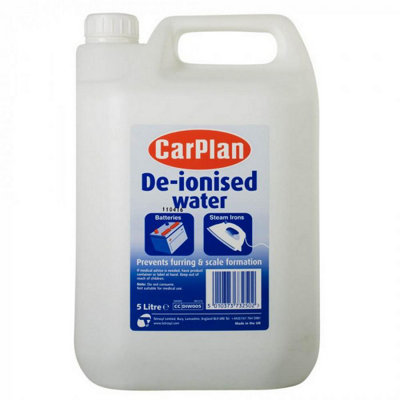 Carplan De-Ionised Water Prevents Furring Scale Formation Topping Up Battery 5L