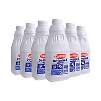 CarPlan Deionised Water: 1L for Purity and Performance in Automotive Care (Pack of 6)
