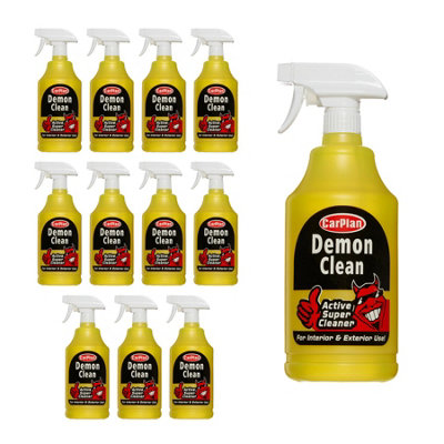 CarPlan Demon Car Wash Detailing Active Interior Exterior Super Clean 1L x12