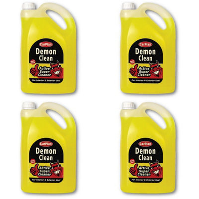 CarPlan Demon Car Wash Detailing Active Interior Exterior Super Clean 5L  x4
