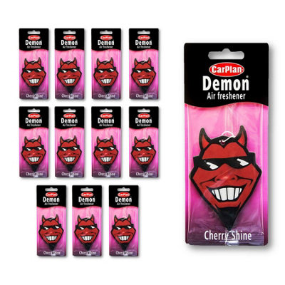 CarPlan Demon DAC001 Single Carded Air Freshener Cherry x12  Fragrance Scent Car