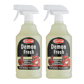 CarPlan Demon Fresh Powerful Odour Eliminator Air Freshener Spray 1L x2