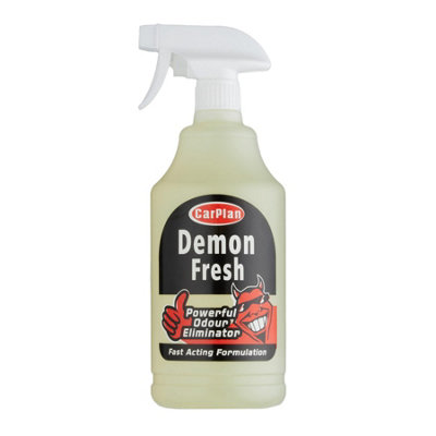 CarPlan Demon Fresh Odor Eliminator - 1 Litre, Quick-Acting Spray For Cars, Caravans & Boats