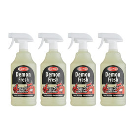 CarPlan Demon Fresh Powerful Odour Eliminator Multi Air Freshener Spray 1L x4