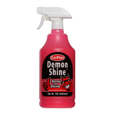 Carplan Demon Shine Spray On Shine Car Wax Polish Spray & Wipe 1L 1 Litre x4