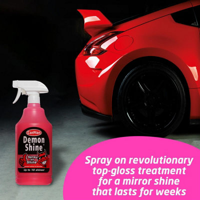 Carplan Demon Shine Spray On Shine Car Wax Polish Spray & Wipe 1L 1 Litre x4 - 4