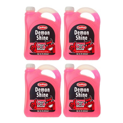 Carplan Demon Shine Spray On Shine Car Wax Polish Spray & Wipe 2L 2 Litre x4