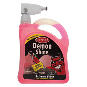 CarPlan Demon Shine Spray On Shine Car Wax Polish Spray & Wipe 2L Gun Treatment