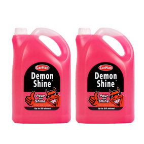Carplan Demon Shine Spray On Shine Car Wax Polish Spray & Wipe 5L 5 Litre x2
