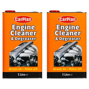 CarPlan Engine & Parts Cleaner & Degreaser Treatment Brush On Rinse Off 5L x2