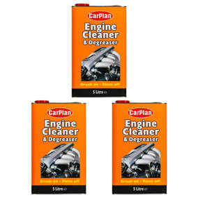 CarPlan Engine & Parts Cleaner & Degreaser Treatment Brush On Rinse Off 5L x3