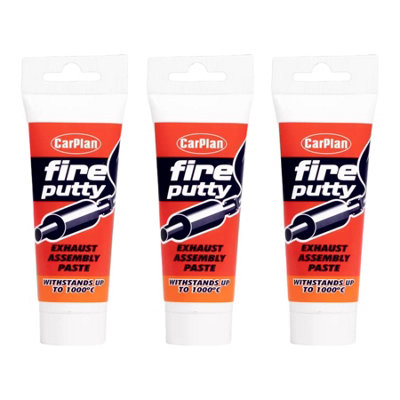 CarPlan FIP120 Fire Putty 120gm Exhaust Assembly Joint Paste x 3