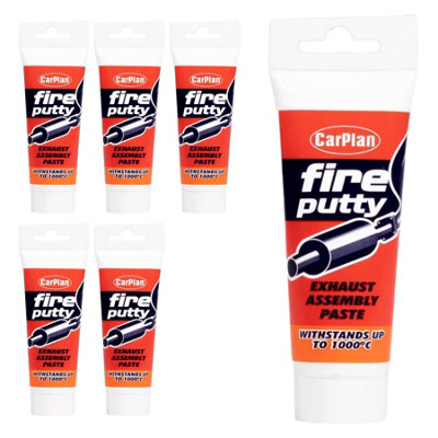 CarPlan FIP120 Fire Putty 120gm Exhaust Assembly Joint Paste x 6