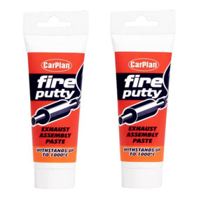 CarPlan Fire Putty - 120g x2 Treatment Exhaust System Assembly Paste 240g